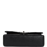 Chanel Medium Classic Double Flap Black Caviar Silver Hardware