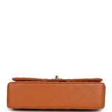 Chanel Medium Classic Double Flap Bag Caramel Caviar Light Gold Hardware