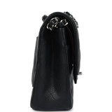 Chanel Medium Classic Double Flap Black Caviar Silver Hardware