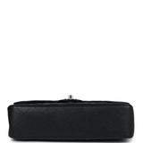 Chanel Medium Classic Double Flap Black Caviar Silver Hardware