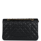 Chanel Medium Classic Double Flap Bag Black Caviar Gold Hardware