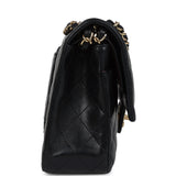Chanel Medium Classic Double Flap Bag Black Lambskin Gold Hardware