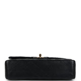 Chanel Medium Classic Double Flap Bag Black Lambskin Gold Hardware