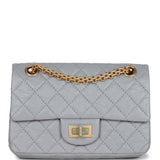 Chanel Mini Reissue 224 2.55 Flap Grey Aged Calfskin Antique Gold Hardware