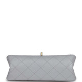 Chanel Mini Reissue 224 2.55 Flap Grey Aged Calfskin Antique Gold Hardware