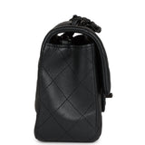 Chanel Mini Rectangular Flap So Black Iridescent Lambskin Black Hardware