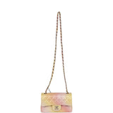 Chanel Mini Rectangular Flap Bag Iridescent Ombre Lambskin Light Gold Hardware