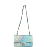 Chanel Mini Rectangular Flap Bag Iridescent Ombre Lambskin Light Gold Hardware