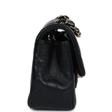 Chanel Mini Rectangular Flap Black Lambskin Light Gold Hardware