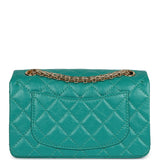 Chanel Mini Reissue 224 2.55 Flap Green Aged Calfskin Antique Gold Hardware