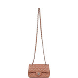 Chanel Mini Rectangular Flap Bag Caramel Lambskin Light Gold Hardware