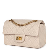Chanel Mini Reissue 224 2.55 Flap Bag Beige Aged Calfskin Antique Gold Hardware
