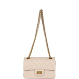 Chanel Mini Reissue 224 2.55 Flap Bag Beige Aged Calfskin Antique Gold Hardware