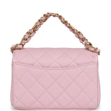 Chanel Mini Flap Bag Light Pink Caviar Brushed Gold Hardware