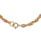 Chanel Vintage Gold CC Faux Crystal Pendant Necklace
