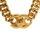 Chanel Vintage 24K Gold Plated Turn Lock Necklace