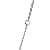 Chanel Silver CC Crystal Choupette Cat Emoji Pendant Necklace