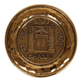 Chanel Vintage Rue Cambon Brooch Gold Metal