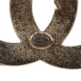 Chanel Textured CC Brooch Light Gold Metal