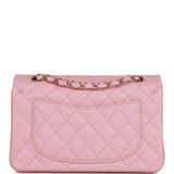 Chanel Small Classic Double Flap Bag Pink Caviar Light Gold Hardware