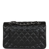 Chanel Small Classic Double Flap Black Caviar Silver Hardware