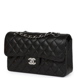 Chanel Small Classic Double Flap Black Caviar Silver Hardware