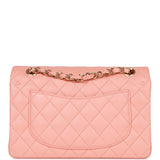 PAYMENT 1 OF 2 Chanel Small Classic Double Flap Pink Lambskin Light Gold Hardware