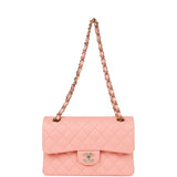 PAYMENT 1 OF 2 Chanel Small Classic Double Flap Pink Lambskin Light Gold Hardware