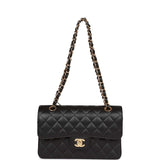 Chanel Small Classic Double Flap Black Caviar Gold Hardware