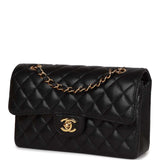 Chanel Small Classic Double Flap Black Caviar Gold Hardware