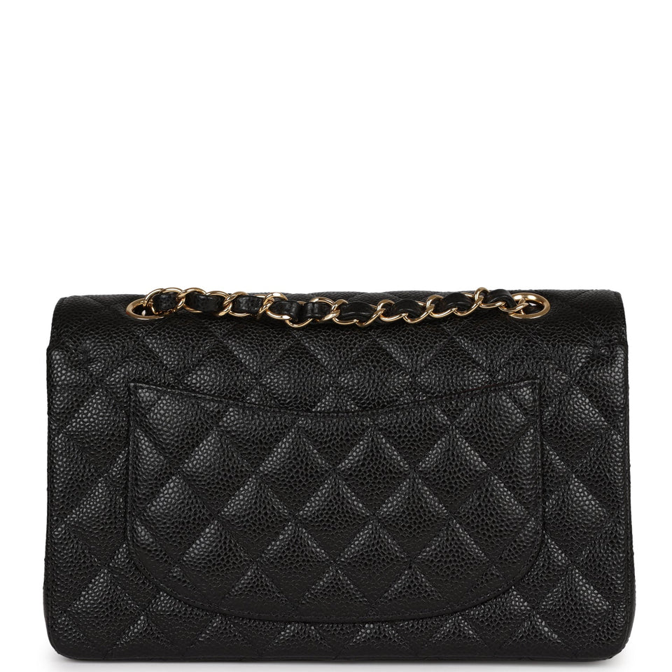 Chanel Small Classic Double Flap Black Caviar Gold Hardware