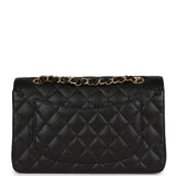 Chanel Small Classic Double Flap Black Caviar Gold Hardware
