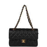 Chanel Small Classic Double Flap Black Caviar Gold Hardware