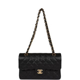 Chanel Small Classic Double Flap Black Caviar Gold Hardware