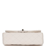 Chanel Small Classic Double Flap White Caviar Light Gold Hardware