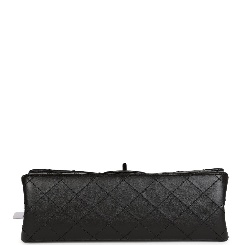 Chanel Small Reissue 226 2.55 SO Black Aged Calfskin Black Hardware