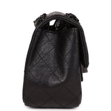 Chanel Mini Reissue 224 2.55 Flap So Black Aged Calfskin Black Hardware