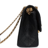 Chanel Small Reissue 225 2.55 Double Flap Lucky Charms Black Aged Calfskin Antique Gold Hardware