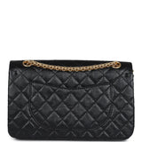 Chanel Small Reissue 225 2.55 Double Flap Lucky Charms Black Aged Calfskin Antique Gold Hardware