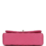 Chanel Small Classic Double Flap Dark Pink Caviar Light Gold Hardware