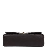 Chanel Small Classic Double Flap Bag Brown Lambskin Light Gold Hardware