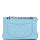 Chanel Small Classic Double Flap Bag Light Blue Caviar Light Gold Hardware