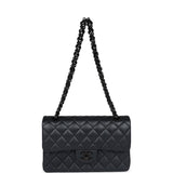 Chanel Small Classic Double Flap Bag SO Black Iridescent Lambskin Black Hardware