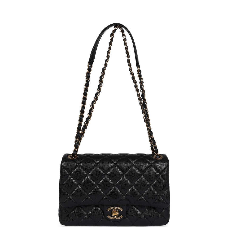 Chanel Small Flap Bag Black Caviar Gold Hardware