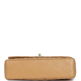 Chanel Small Classic Double Flap Dark Beige Caviar Gold Hardware