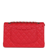 Chanel Small Classic Double Flap Red Caviar Light Gold Hardware