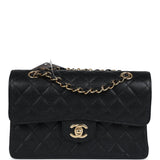 Chanel Small Classic Double Flap Bag Black Caviar Gold Hardware