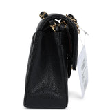 Chanel Small Classic Double Flap Bag Black Caviar Gold Hardware