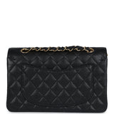 Chanel Small Classic Double Flap Bag Black Caviar Gold Hardware