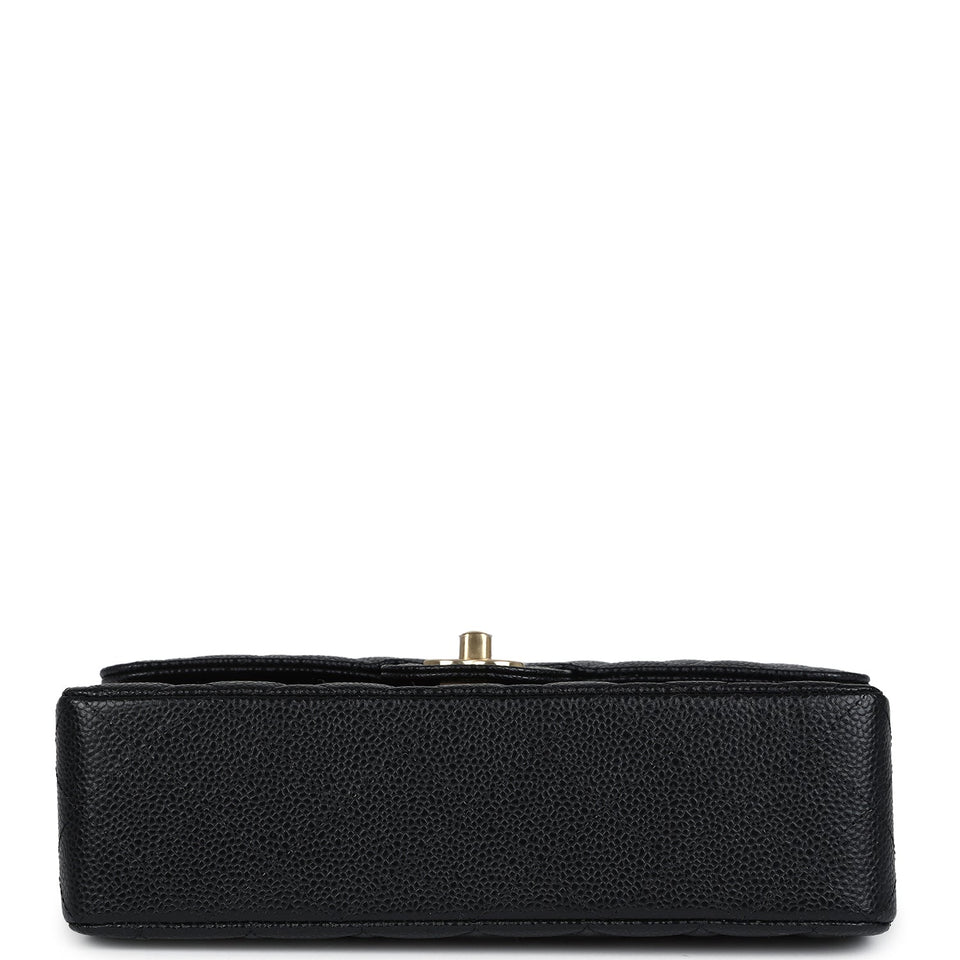 Chanel Small Classic Double Flap Bag Black Caviar Gold Hardware